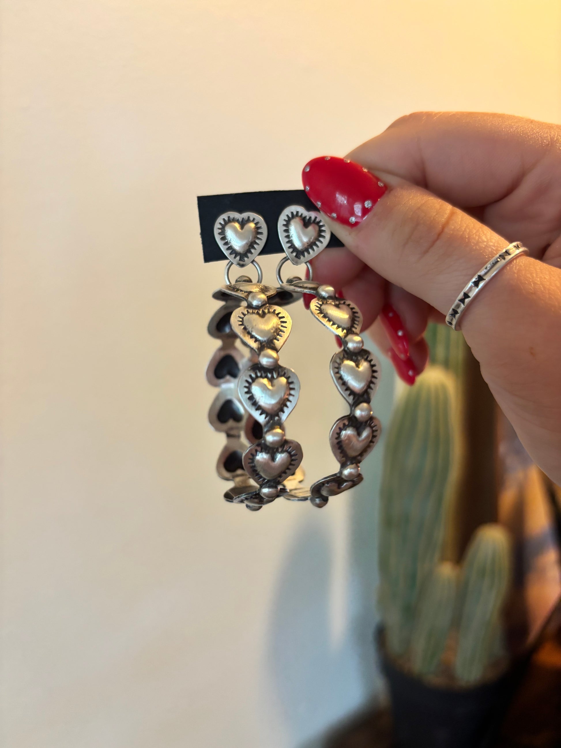 Chris Etsitty Heart Hoops - medium
