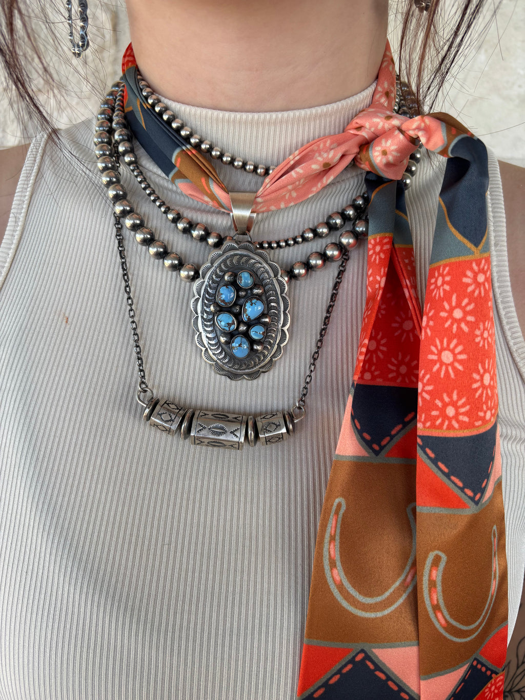 The Barrel Bead Necklace