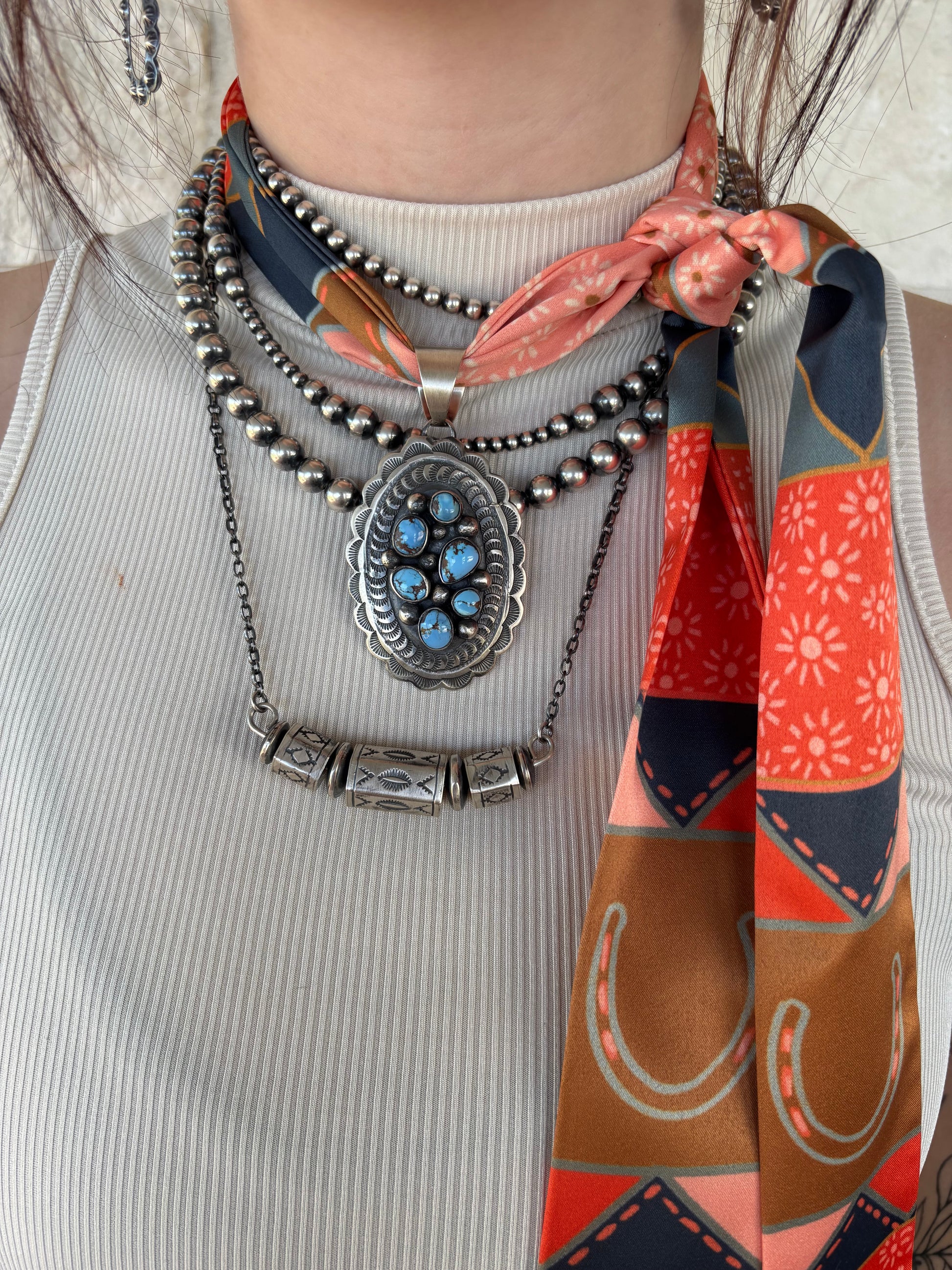 The Barrel Bead Necklace