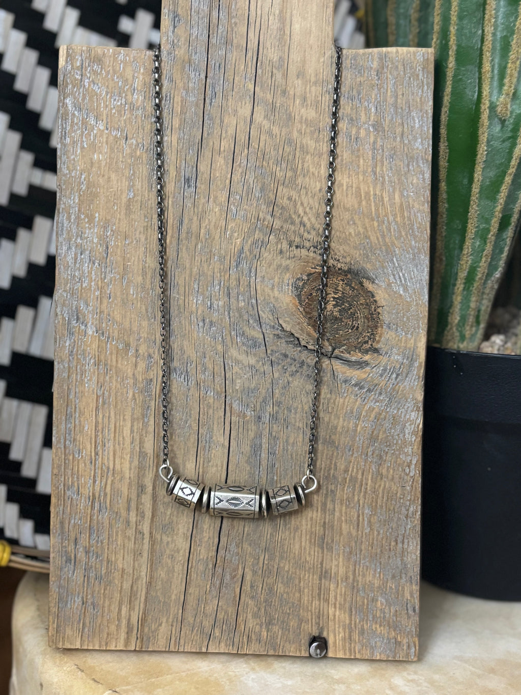 The Barrel Bead Necklace