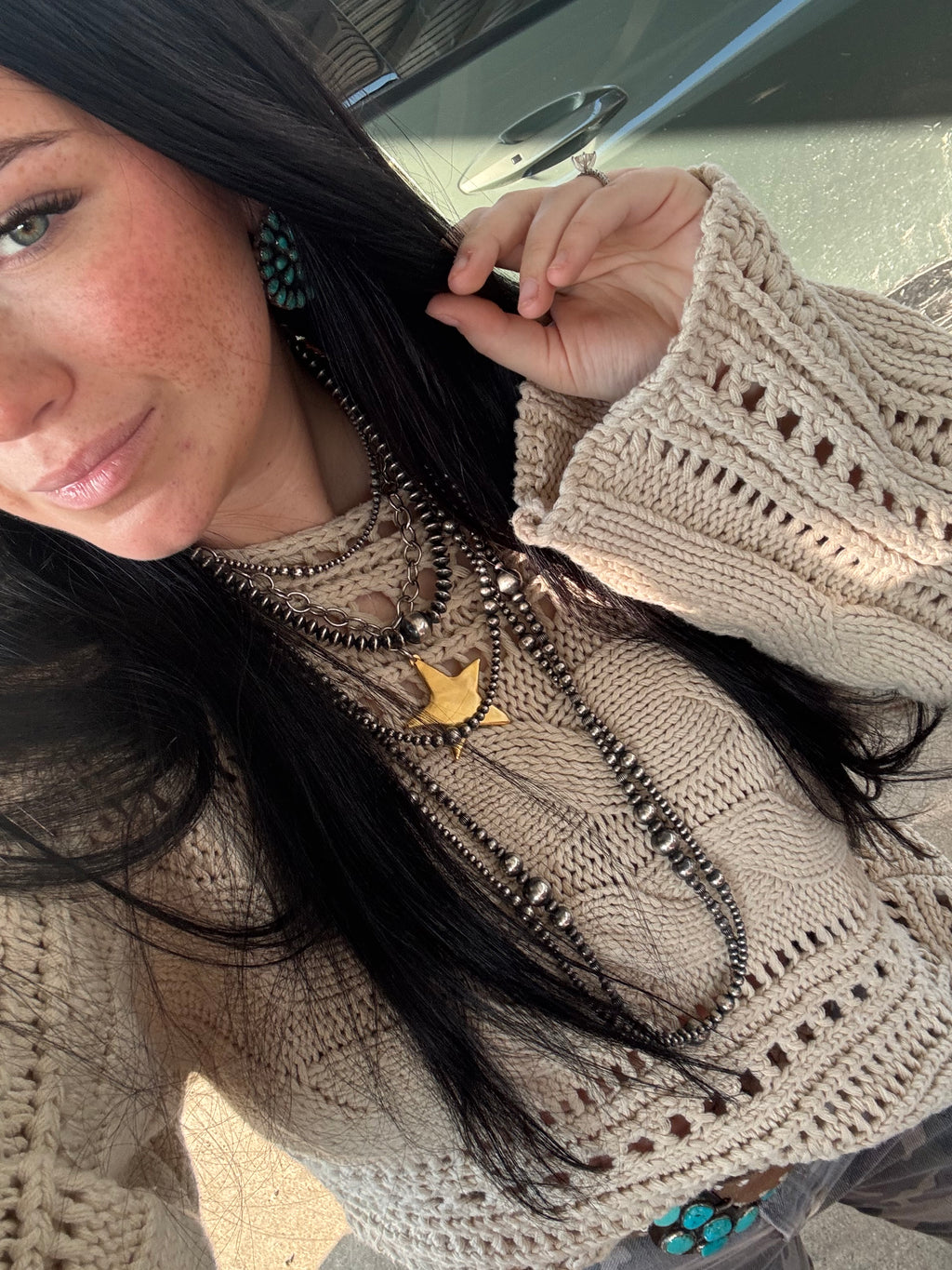 Chunky Star Necklace - Mixed Metal