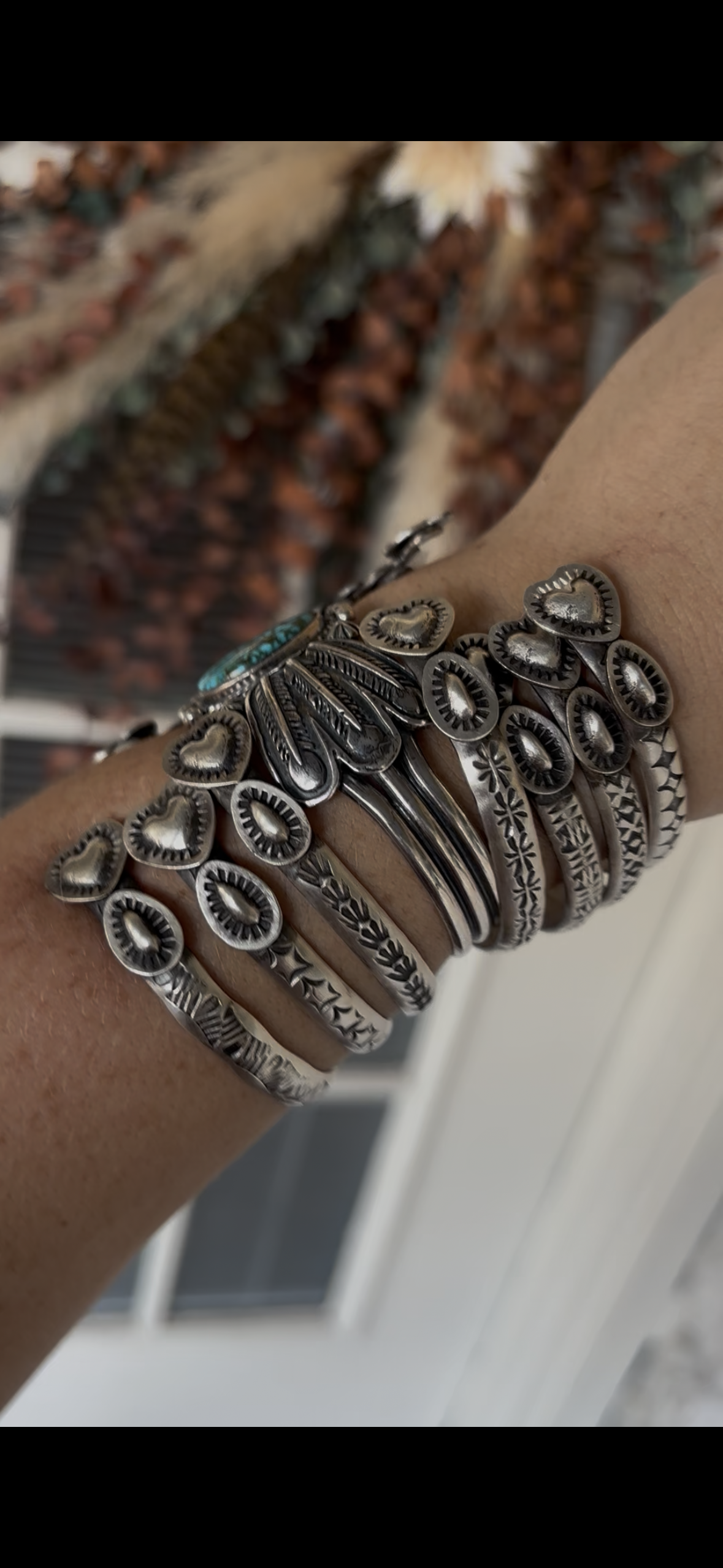 Chris Etsitty Heart Cuff