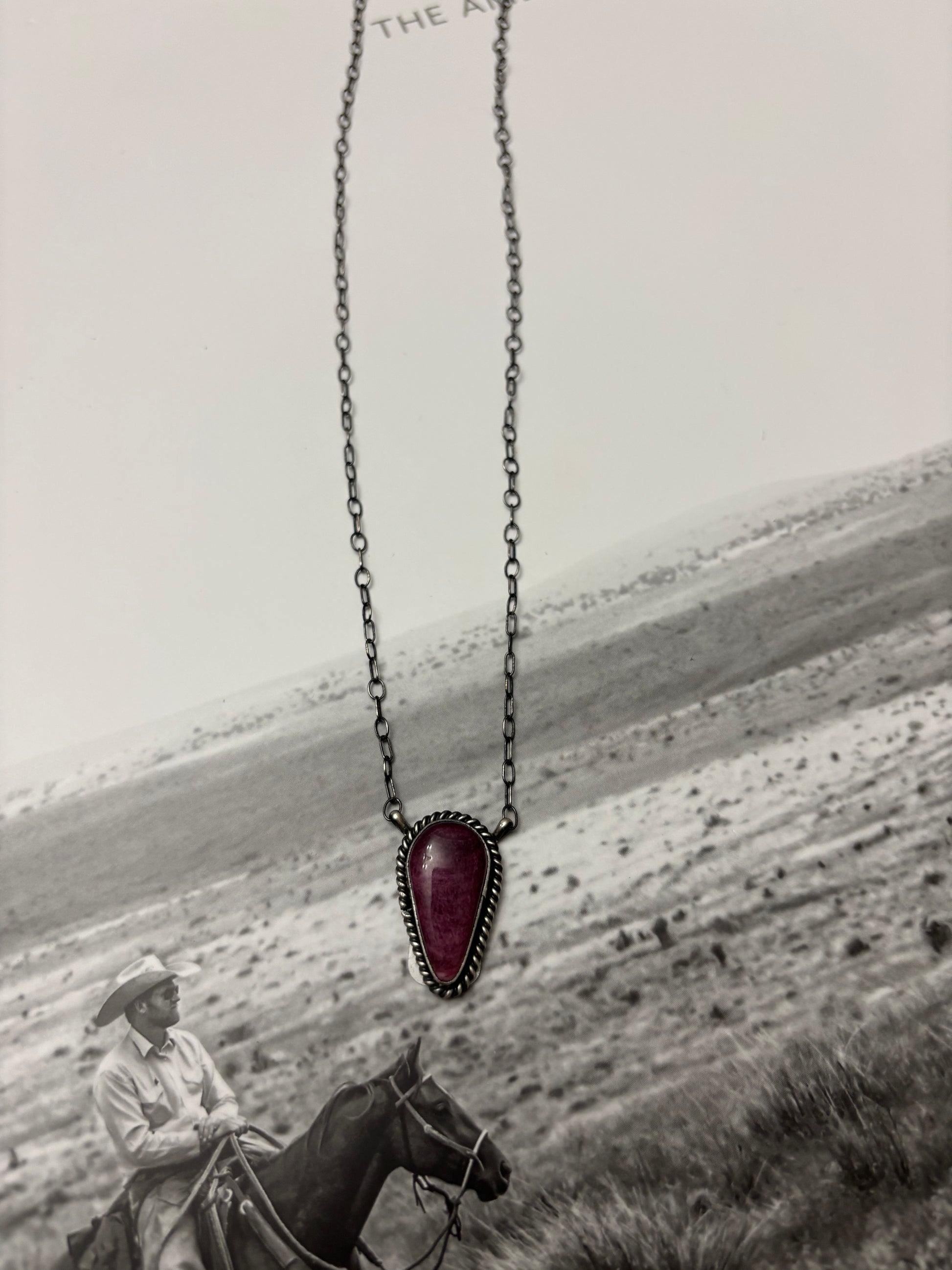 Scott Skeets Purple Spiny Necklace