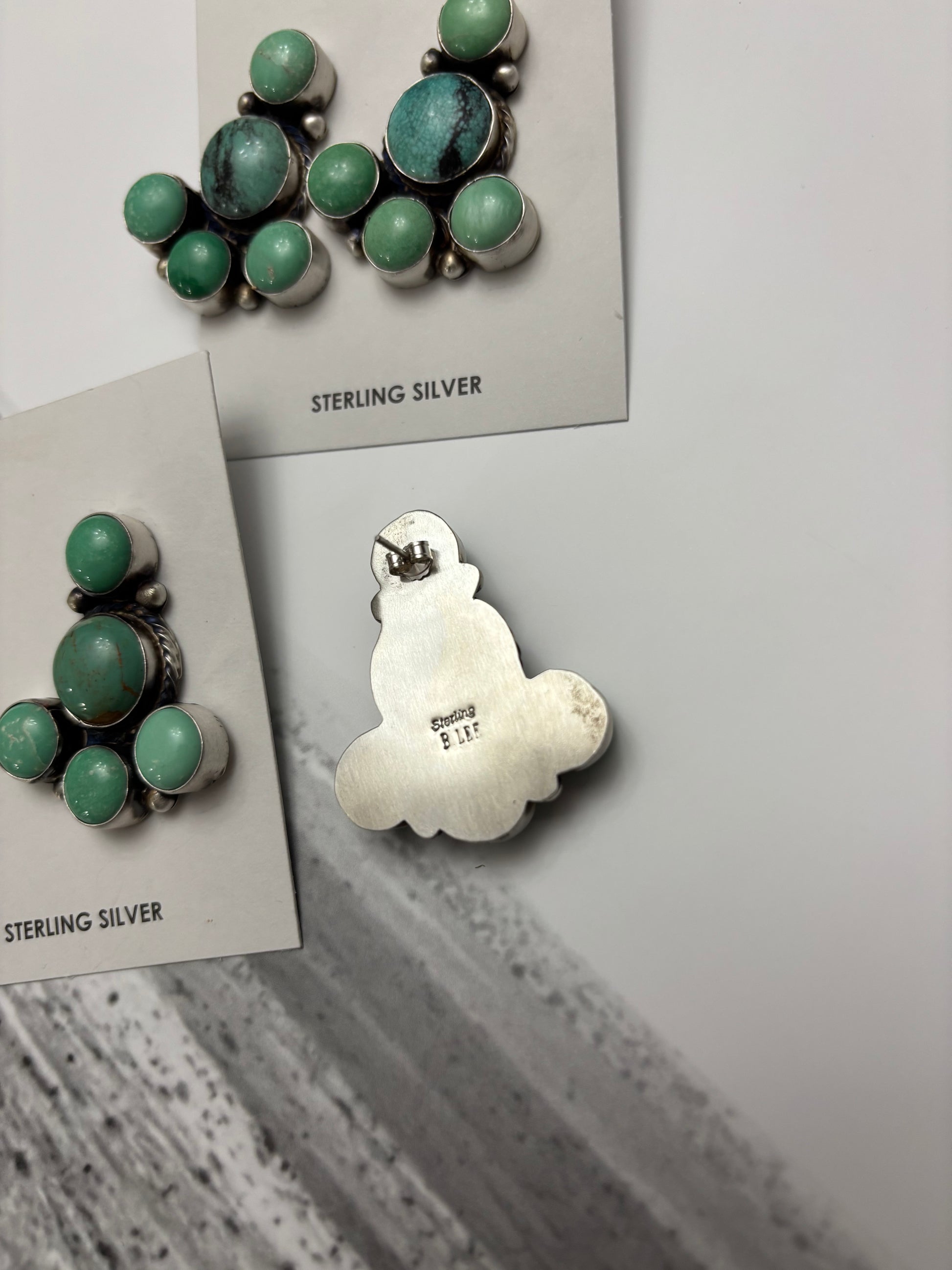 Mixed Mine Cluster Earrings