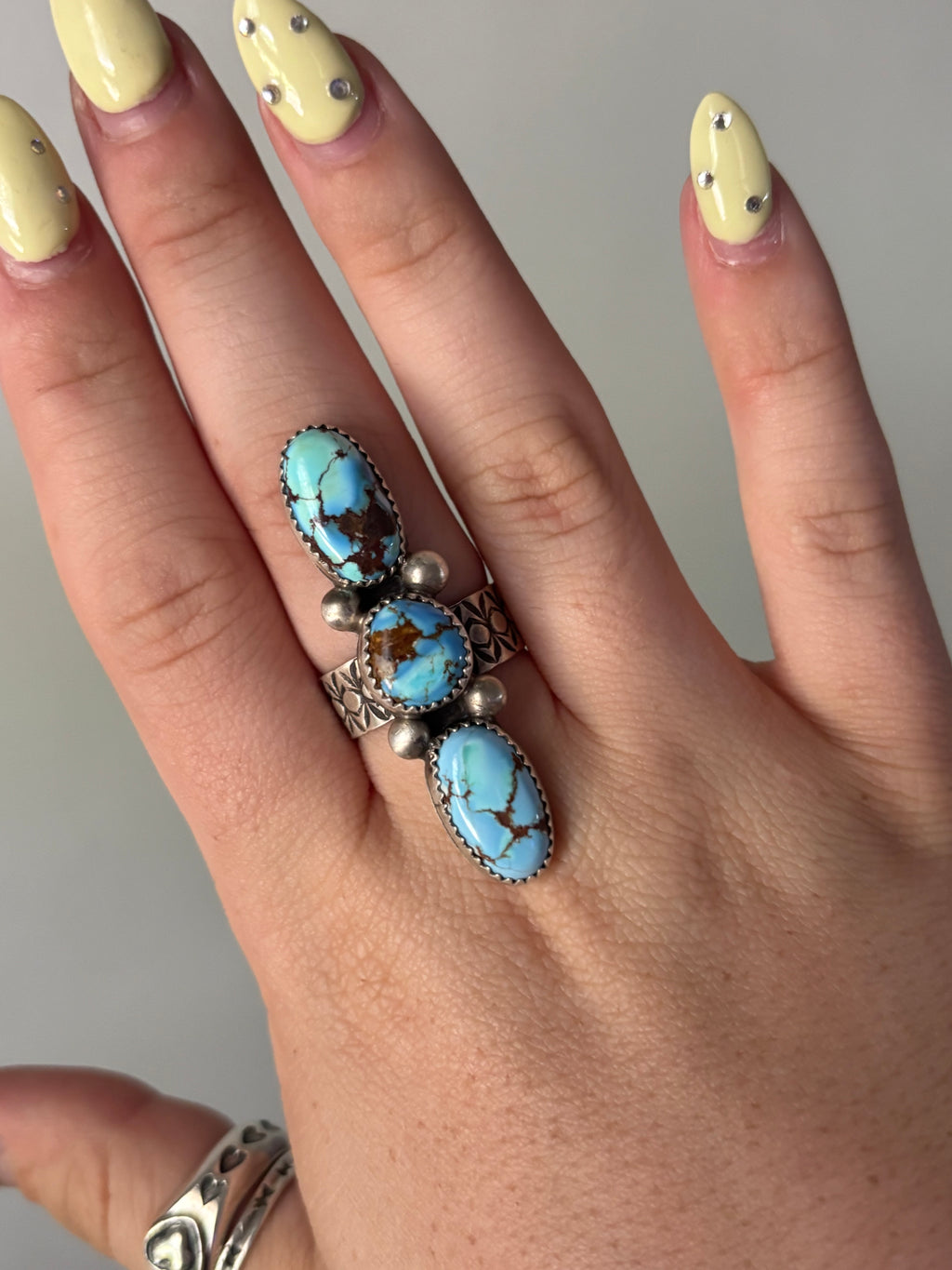 Chris Etsitty Adjustable Golden Hills Ring