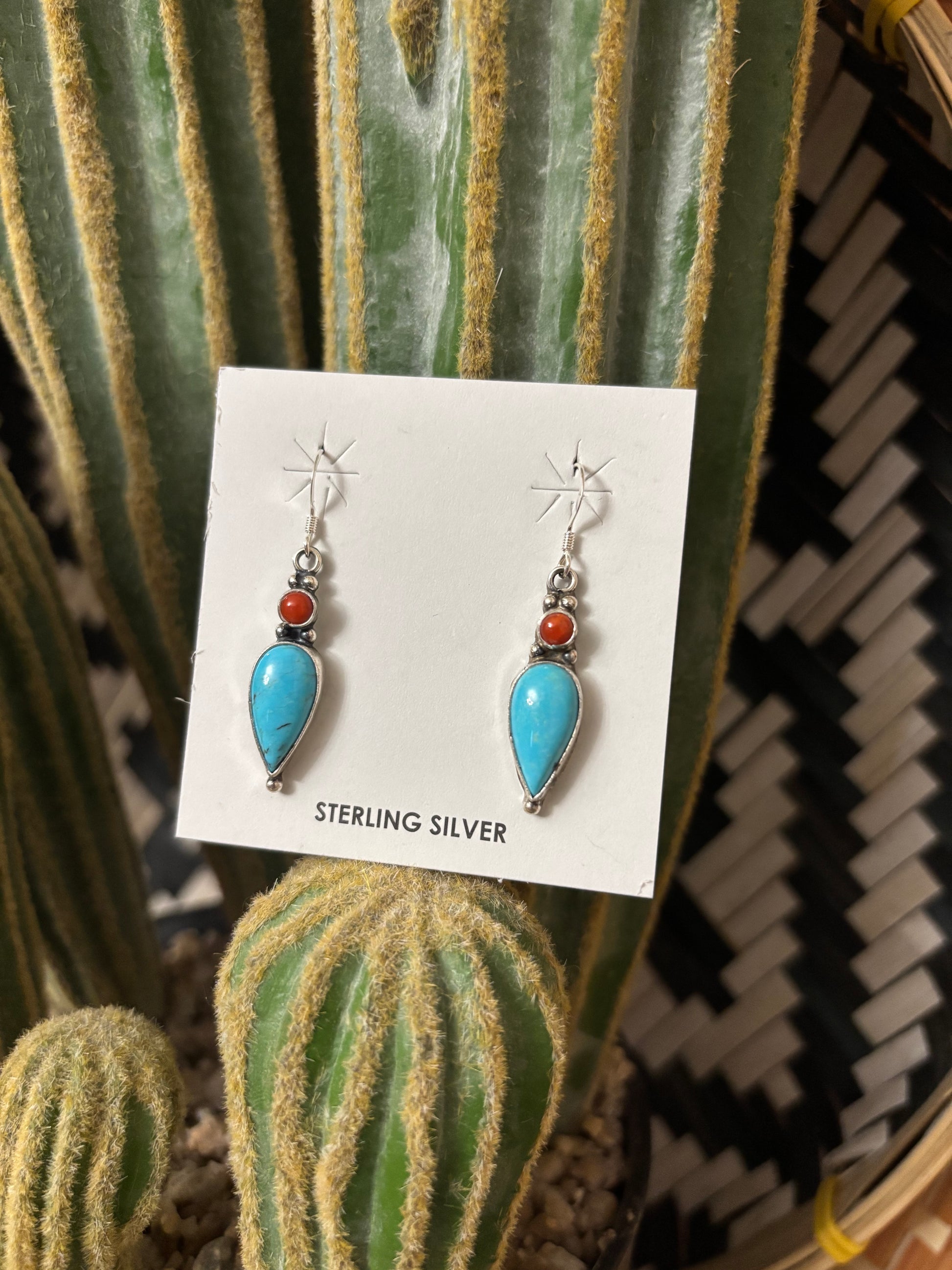Harris Largo Coral + Turquoise Earrings