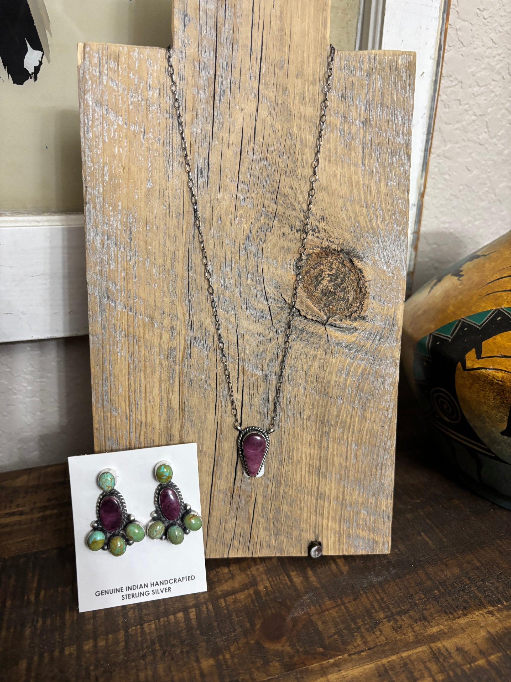 Scott Skeets Purple Spiny Necklace