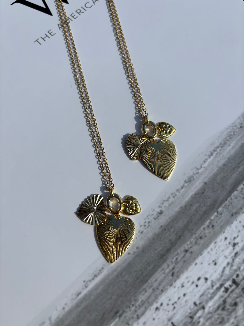 The Triple Heart Charm Necklace