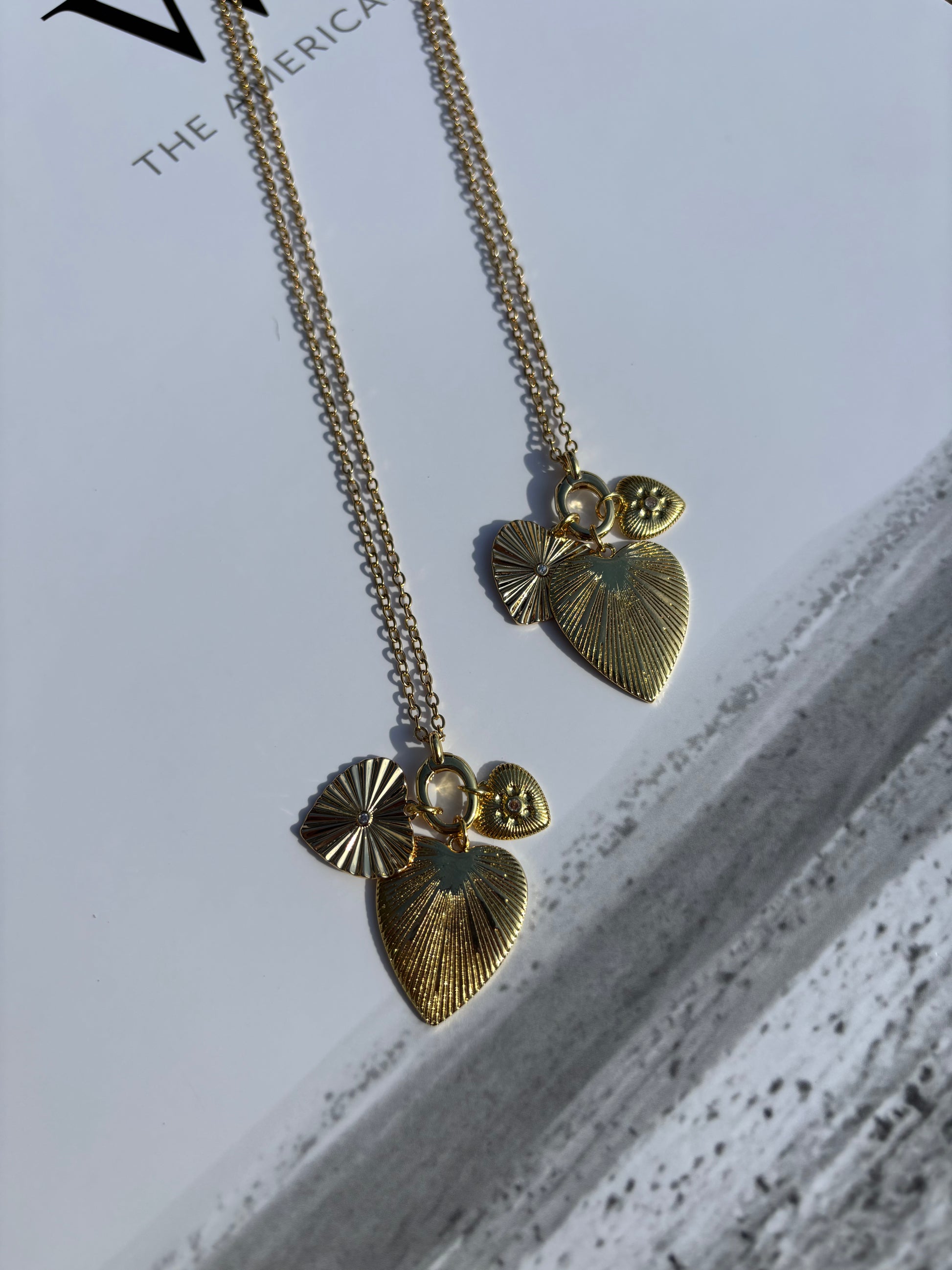 The Triple Heart Charm Necklace