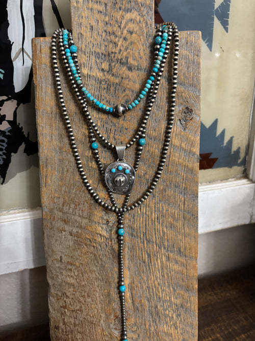 Bobby Platero Cowboy Hat Pendant