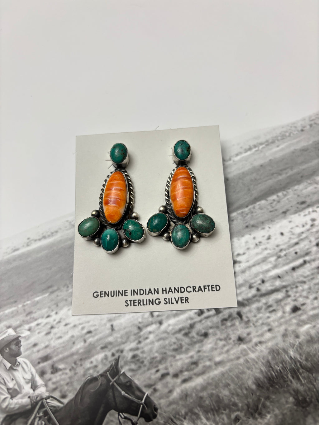The Andy Spiny/Turquoise Earrings