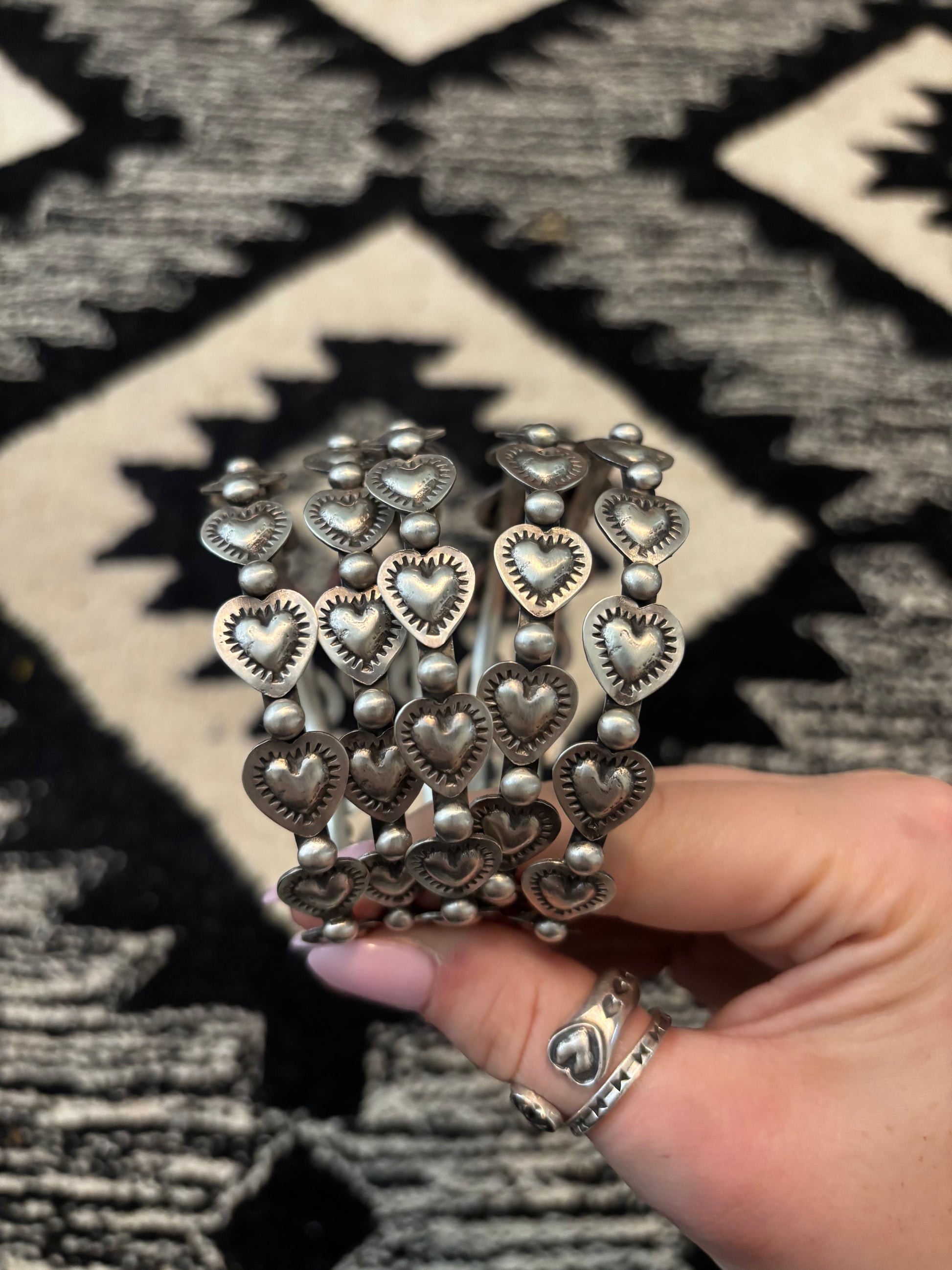 Chris Etsitty Heart Bangle