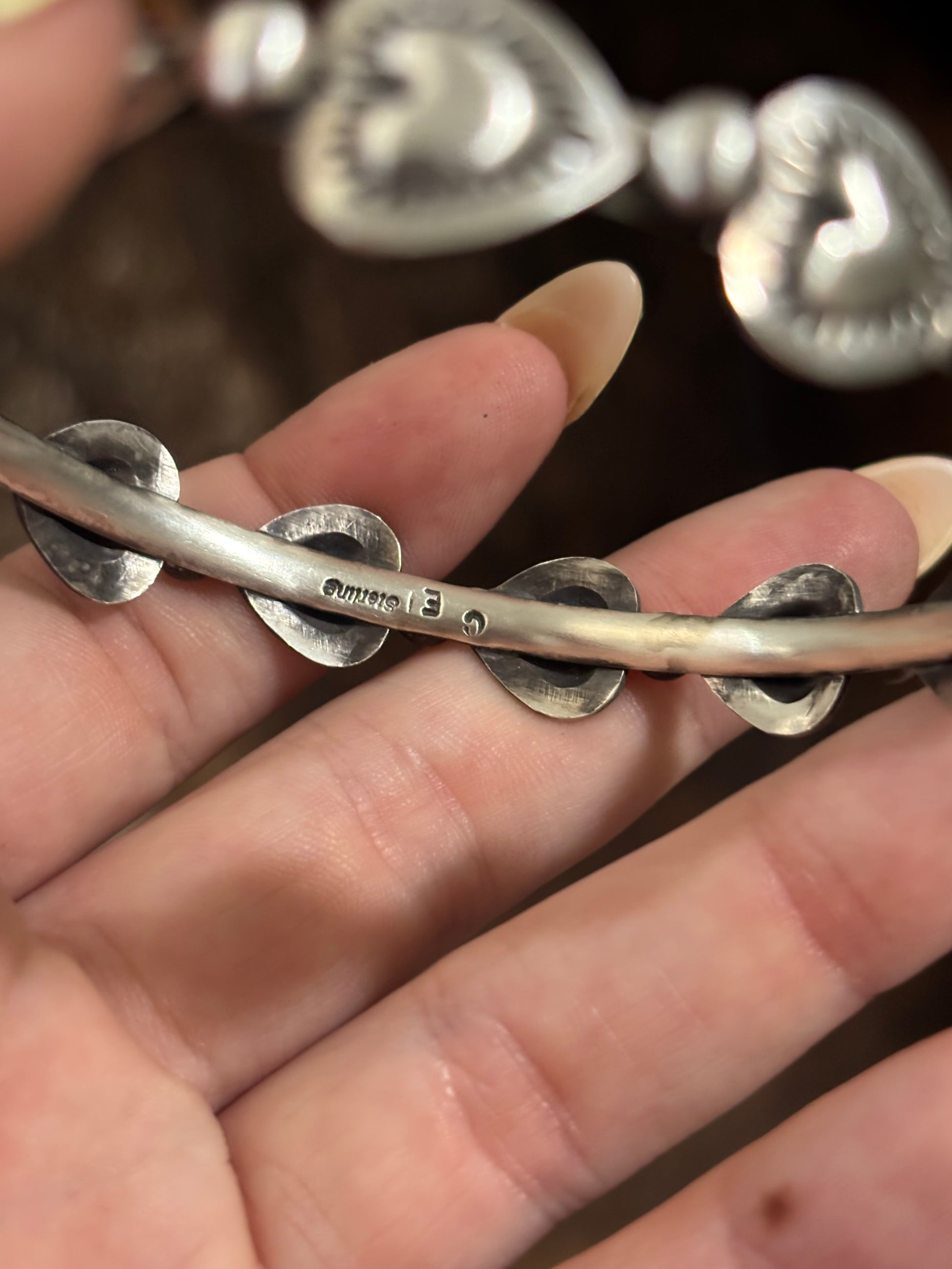 Chris Etsitty Heart Bangle