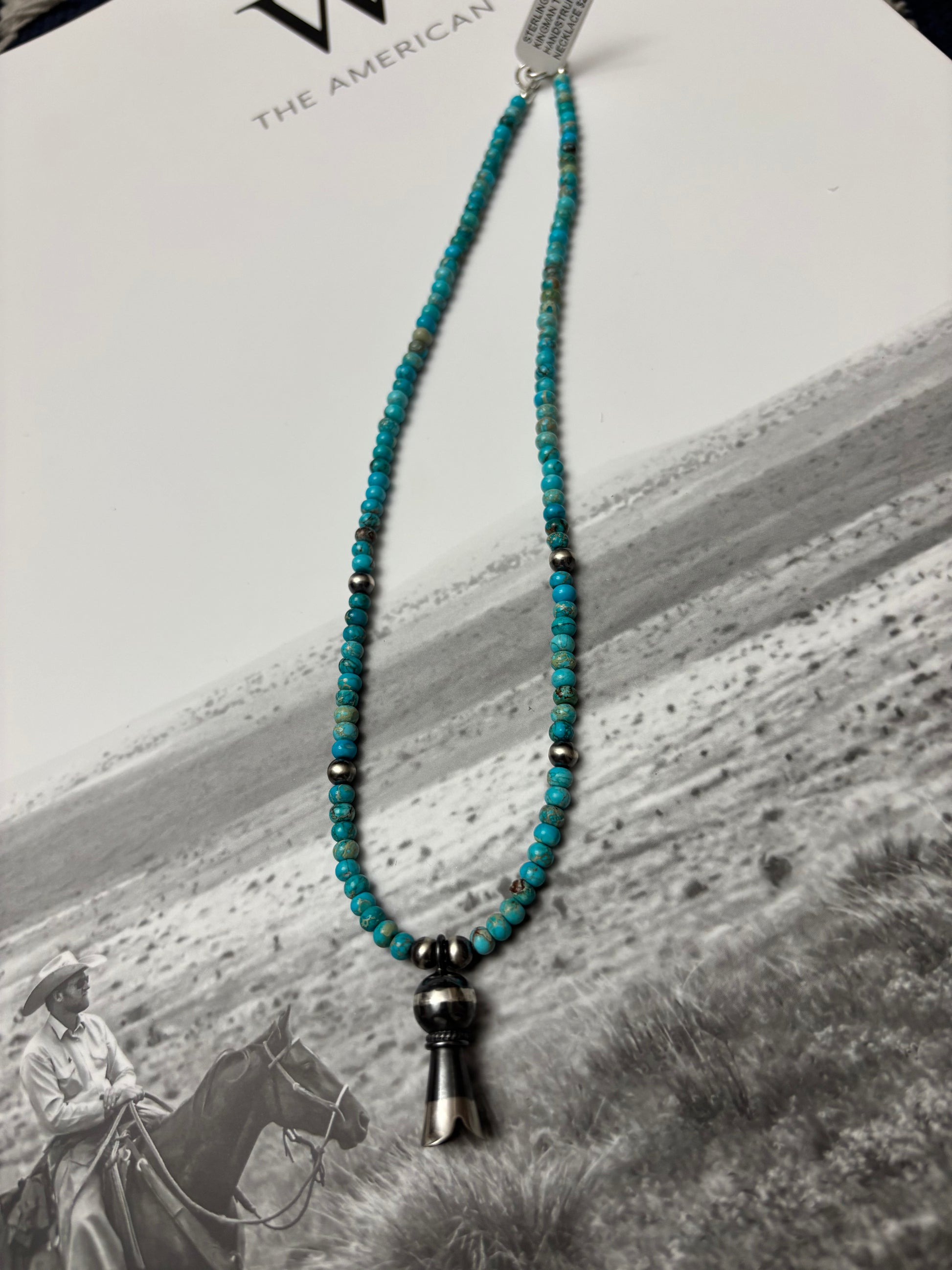 The Sandy Kingman Turquoise Blossom Necklace