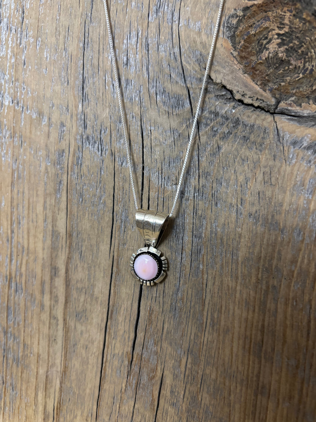 Dainty Pink Conch Necklace