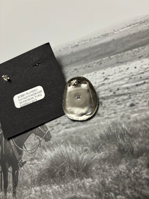 Bobby Platero Cowboy Hat Earrings