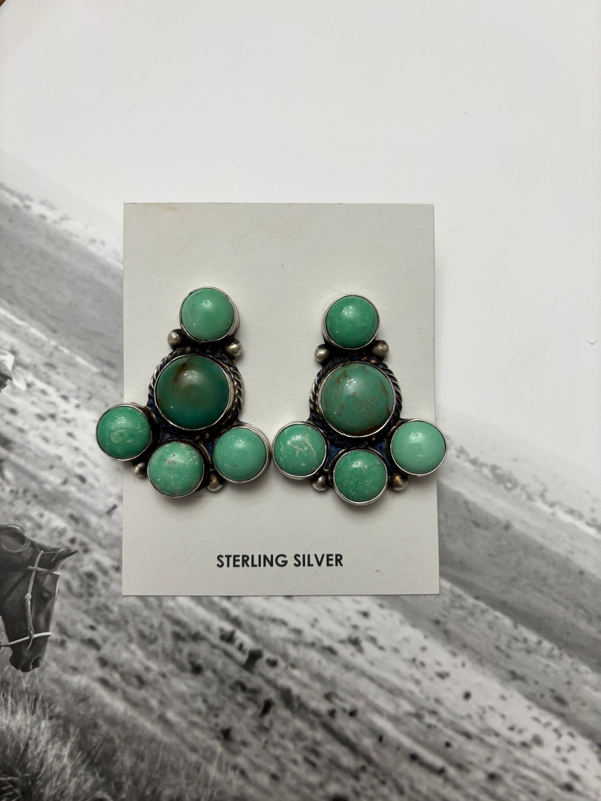 Mixed Mine Cluster Earrings