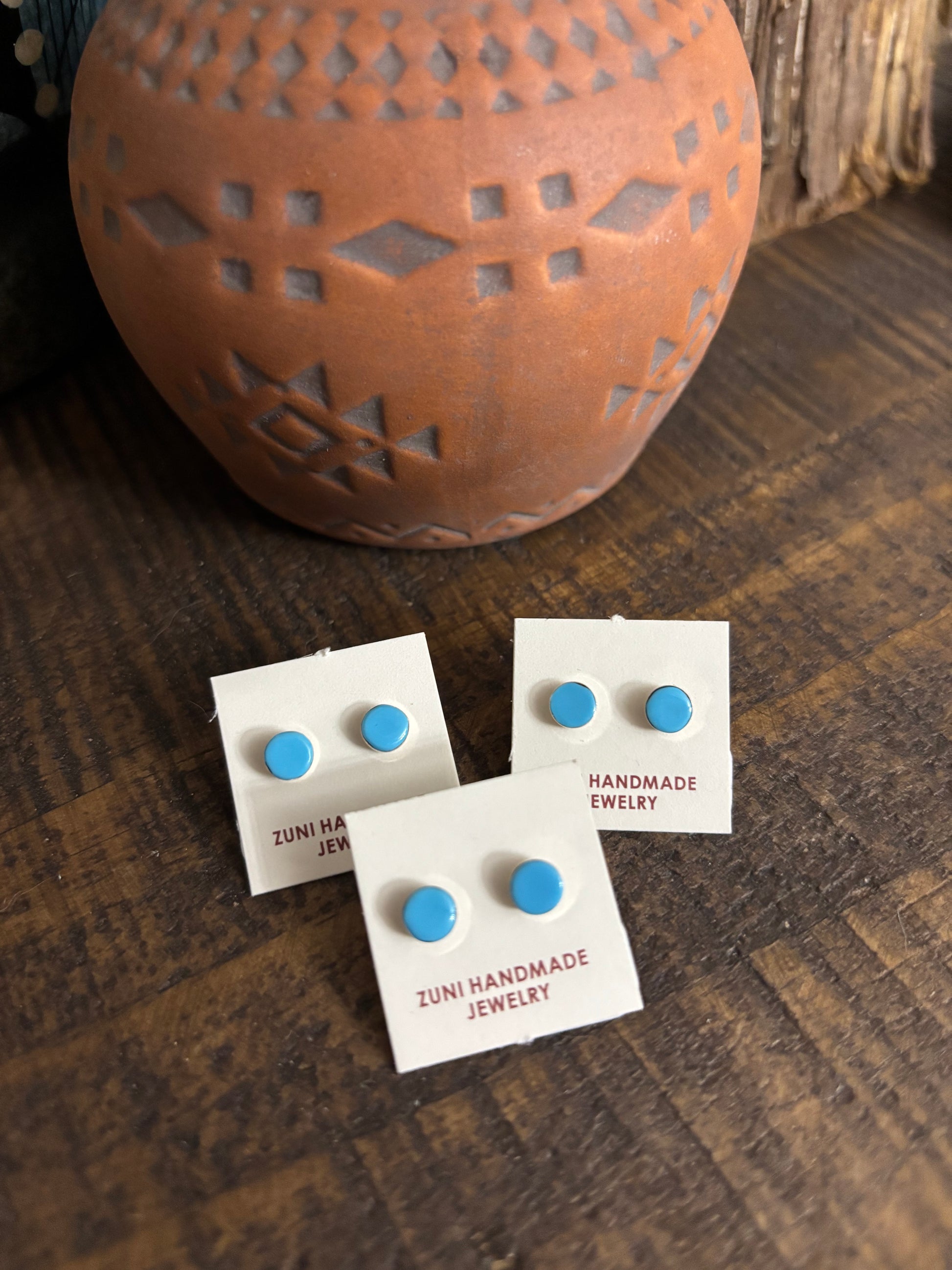 Tiny Turquoise Studs