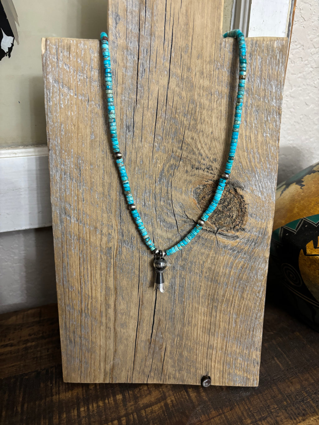 The Sandy Kingman Turquoise Blossom Necklace