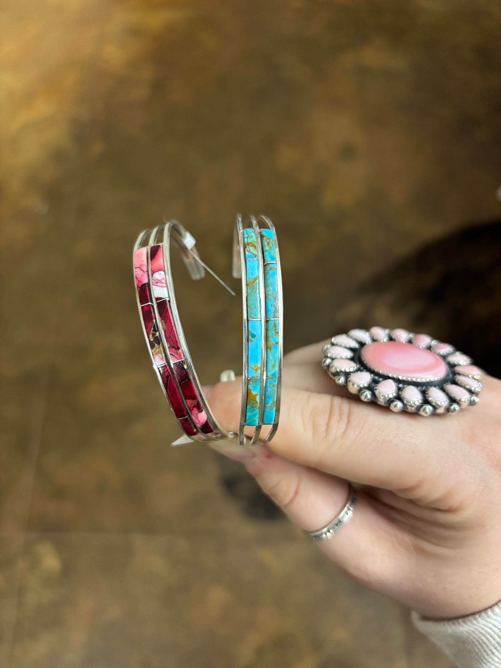 Rose Dhalia Inlay Cuff