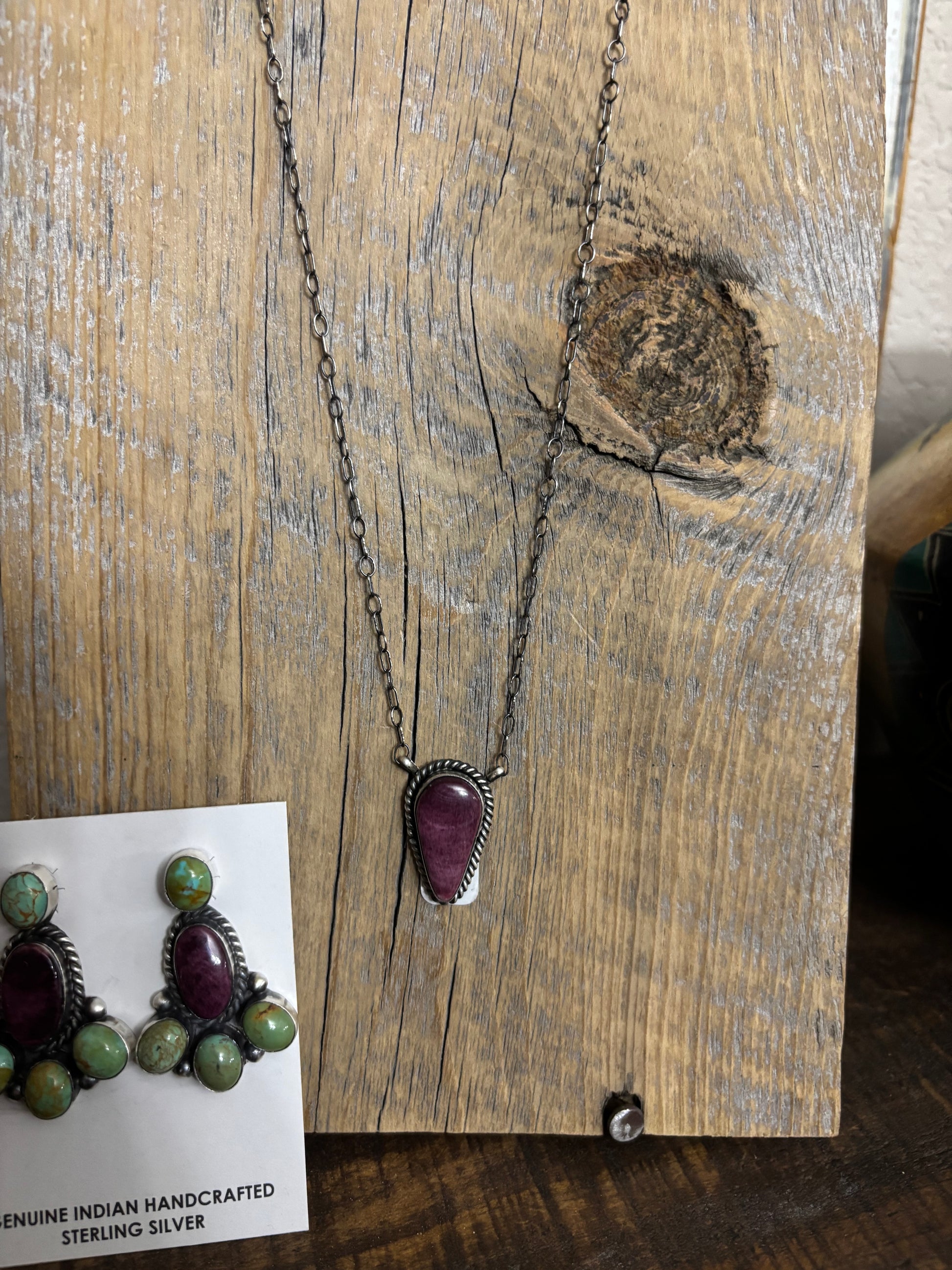 Scott Skeets Purple Spiny Necklace