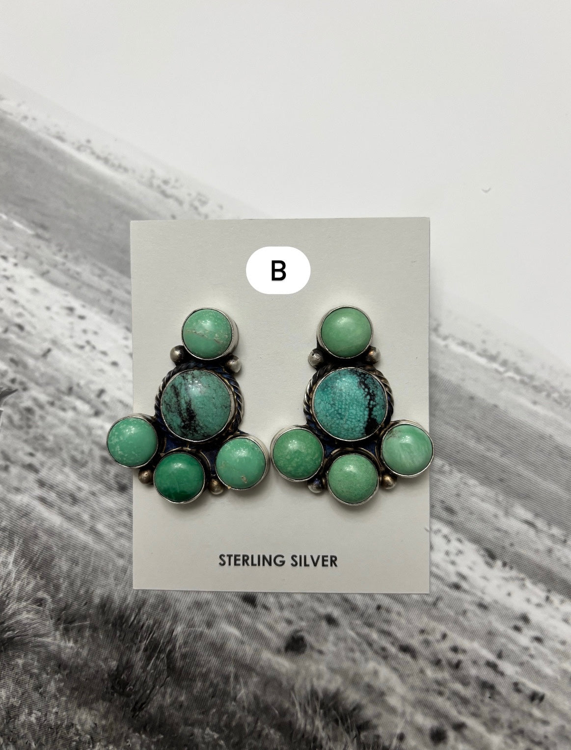 Mixed Mine Cluster Earrings